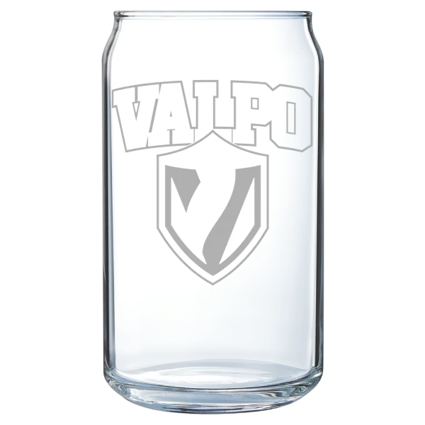 Valparaiso University Polar Camel 16 oz. Can Glass