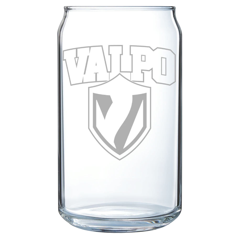Valparaiso University Polar Camel 16 oz. Can Glass