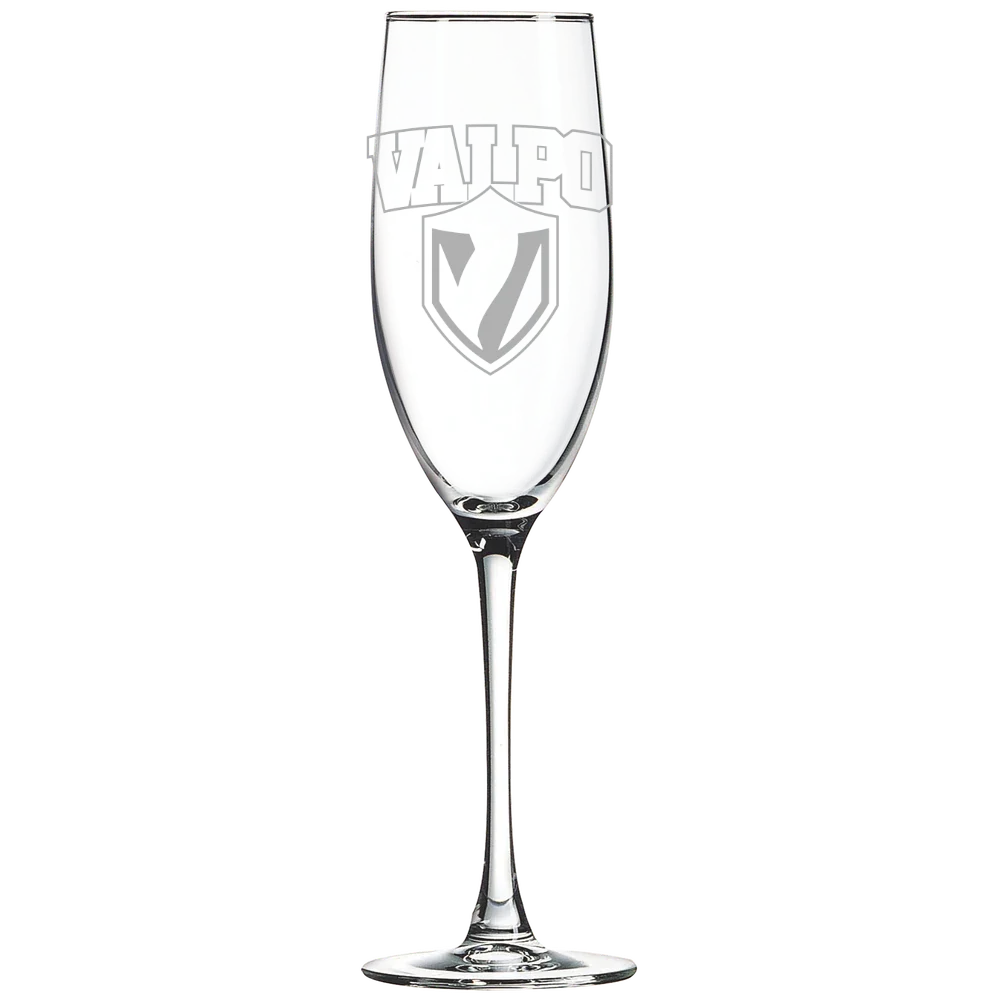 Valparaiso University Polar Camel 8 oz. Champagne Flute