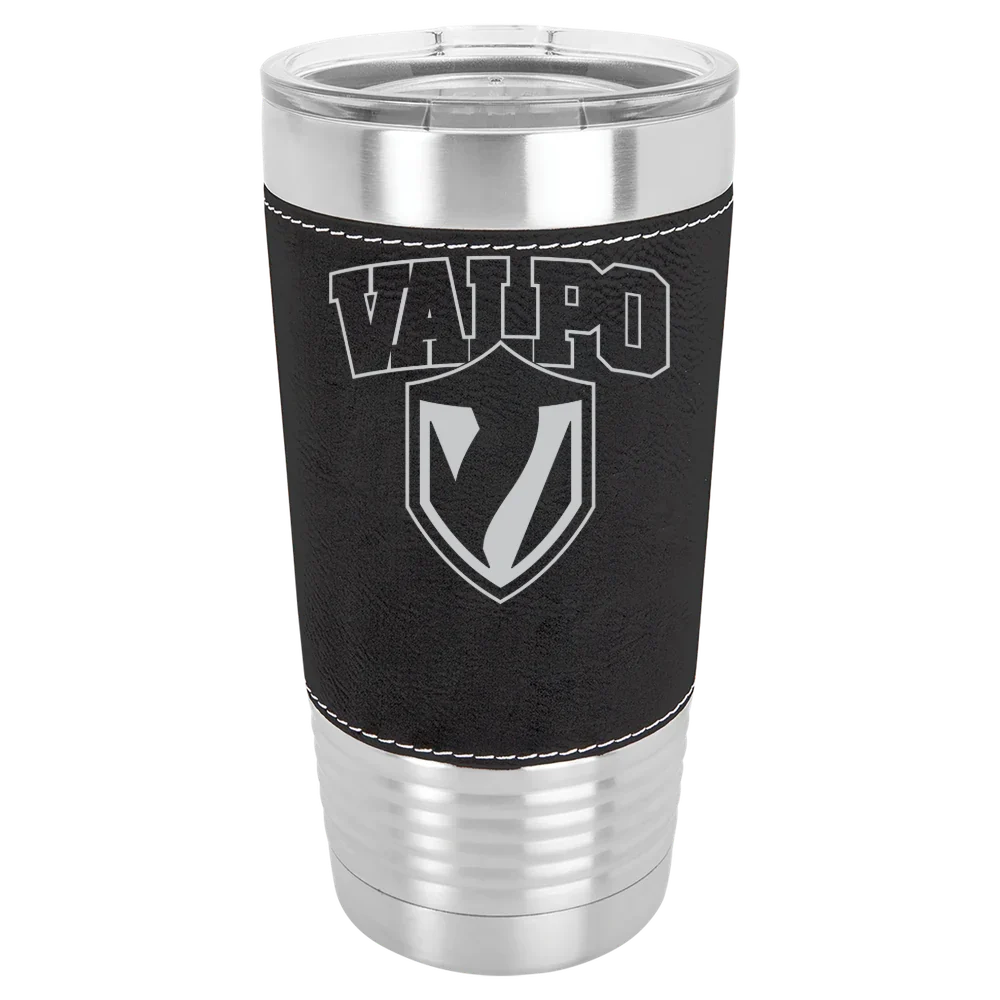 Valparaiso University Polar Camel 20 oz. Leatherette Grip Tumbler with Standard Lid