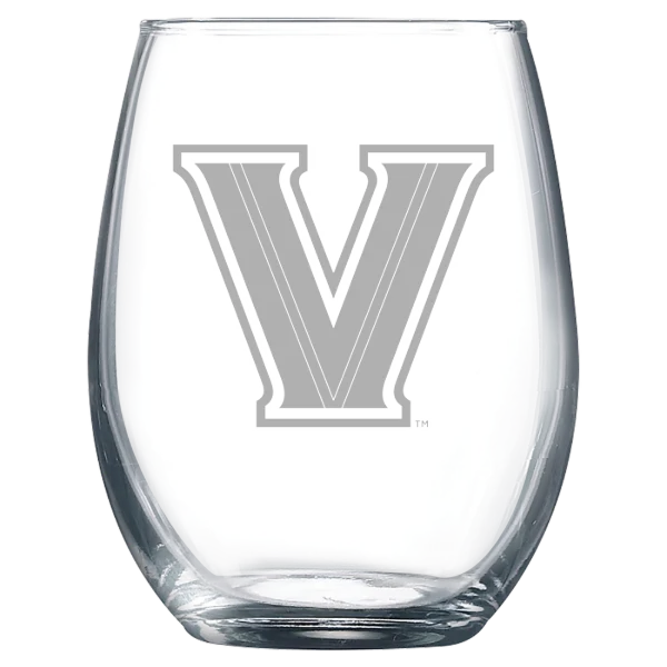Villanova University Polar Camel 9 oz. Stemless Wine Glass
