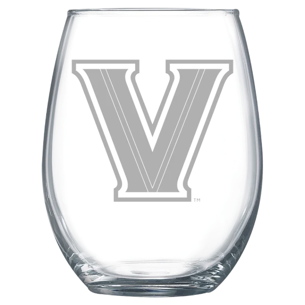 Villanova University Polar Camel 15 oz. Stemless Wine Glass