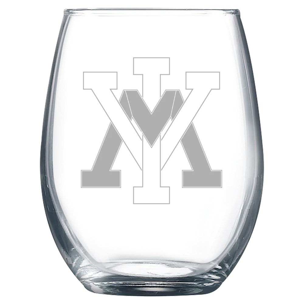 Virginia Military Institute Polar Camel 9 oz. Stemless Wine Glass