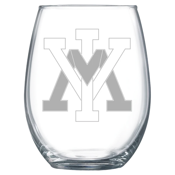 Virginia Military Institute Polar Camel 15 oz. Stemless Wine Glass