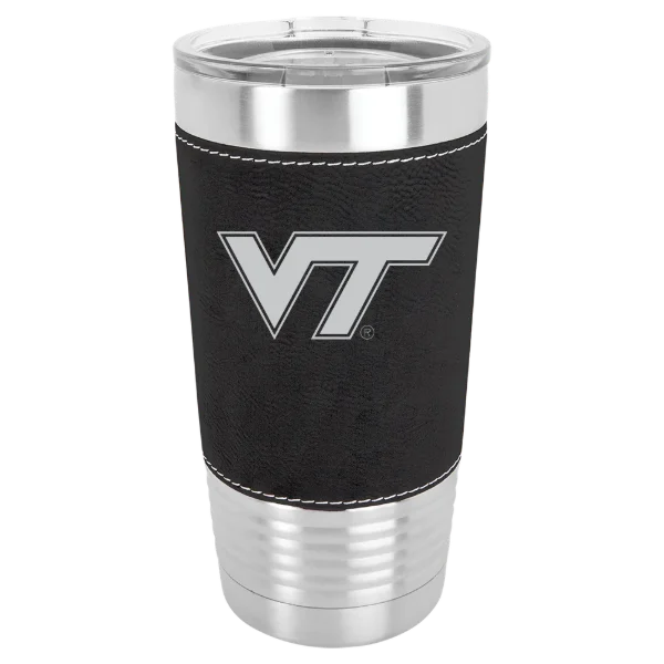 Virginia Polytechnic Institute and State University Polar Camel 20 oz. Leatherette Grip Tumbler with Standard Lid