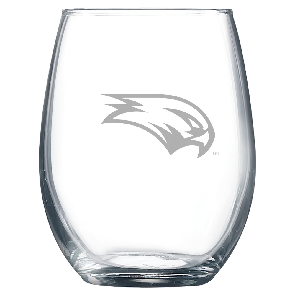 Wagner College Polar Camel 9 oz. Stemless Wine Glass