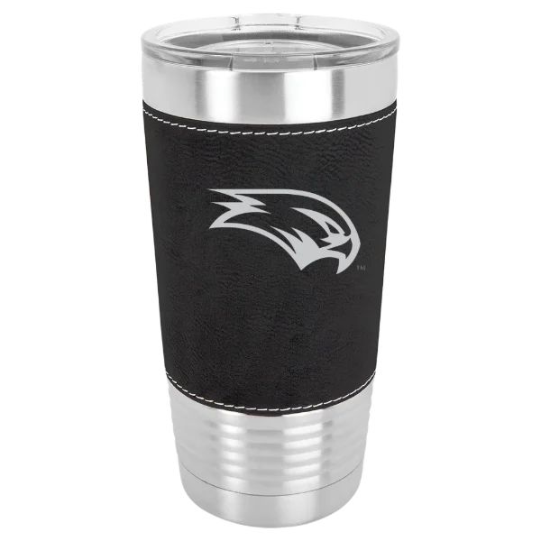 Wagner College Polar Camel 20 oz. Leatherette Grip Tumbler with Standard Lid