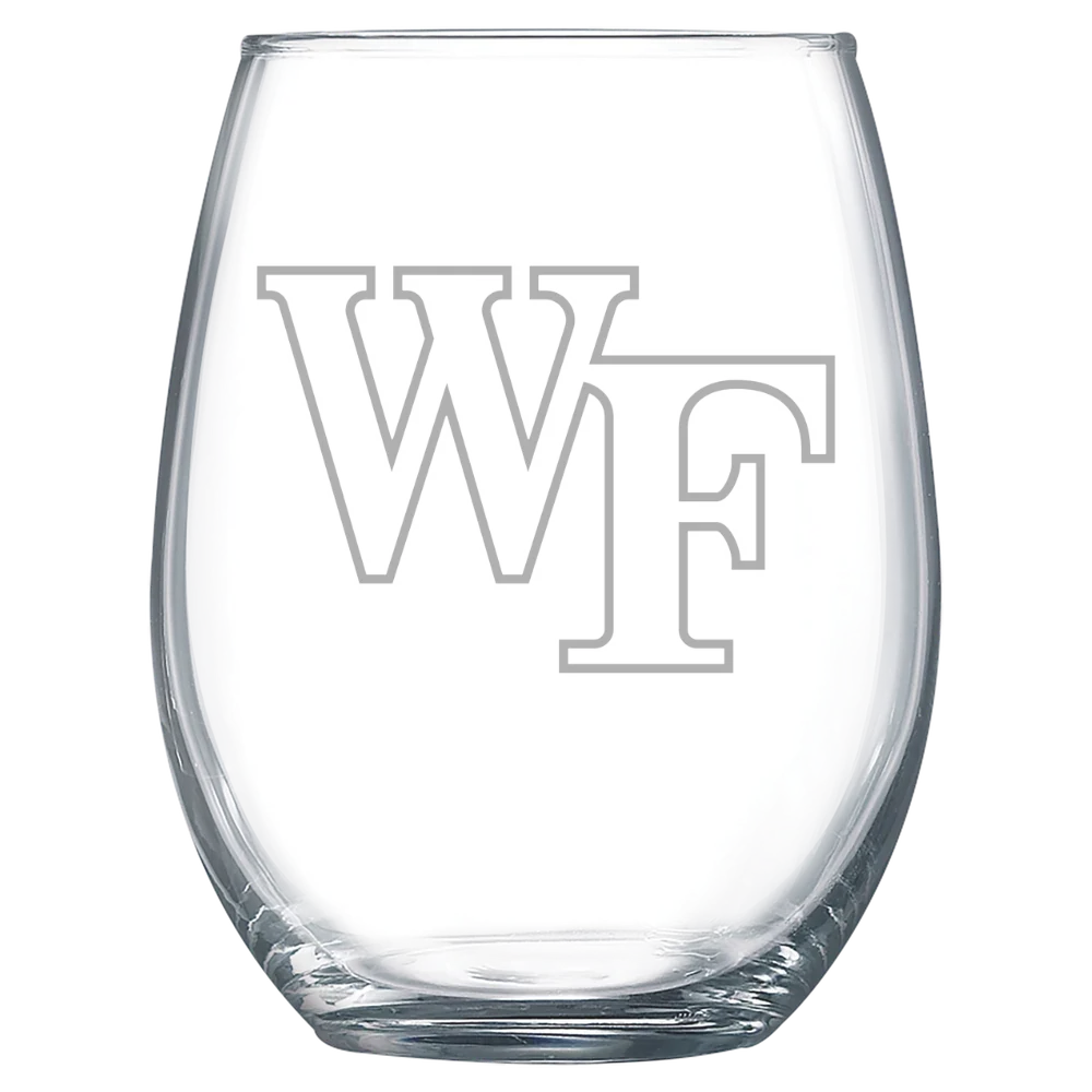 Wake Forest University Polar Camel 15 oz. Stemless Wine Glass