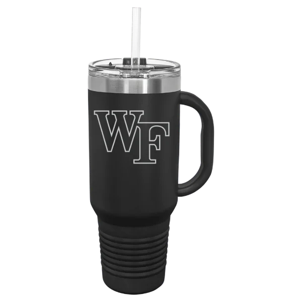Wake Forest University Polar Camel 40 oz. Travel Mug with Snap Lid & Straw