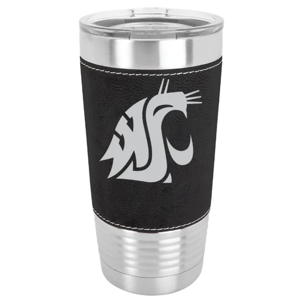 Washington State University Polar Camel 20 oz. Leatherette Grip Tumbler with Standard Lid
