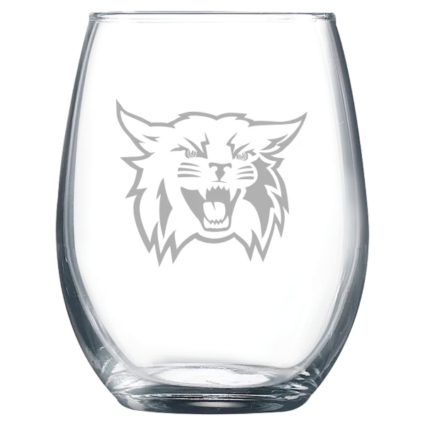 Weber State University Polar Camel 9 oz. Stemless Wine Glass