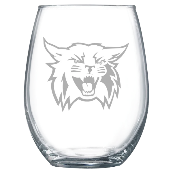 Weber State University Polar Camel 15 oz. Stemless Wine Glass