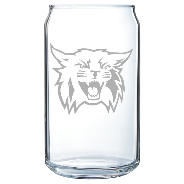 Weber State University Polar Camel 16 oz. Can Glass
