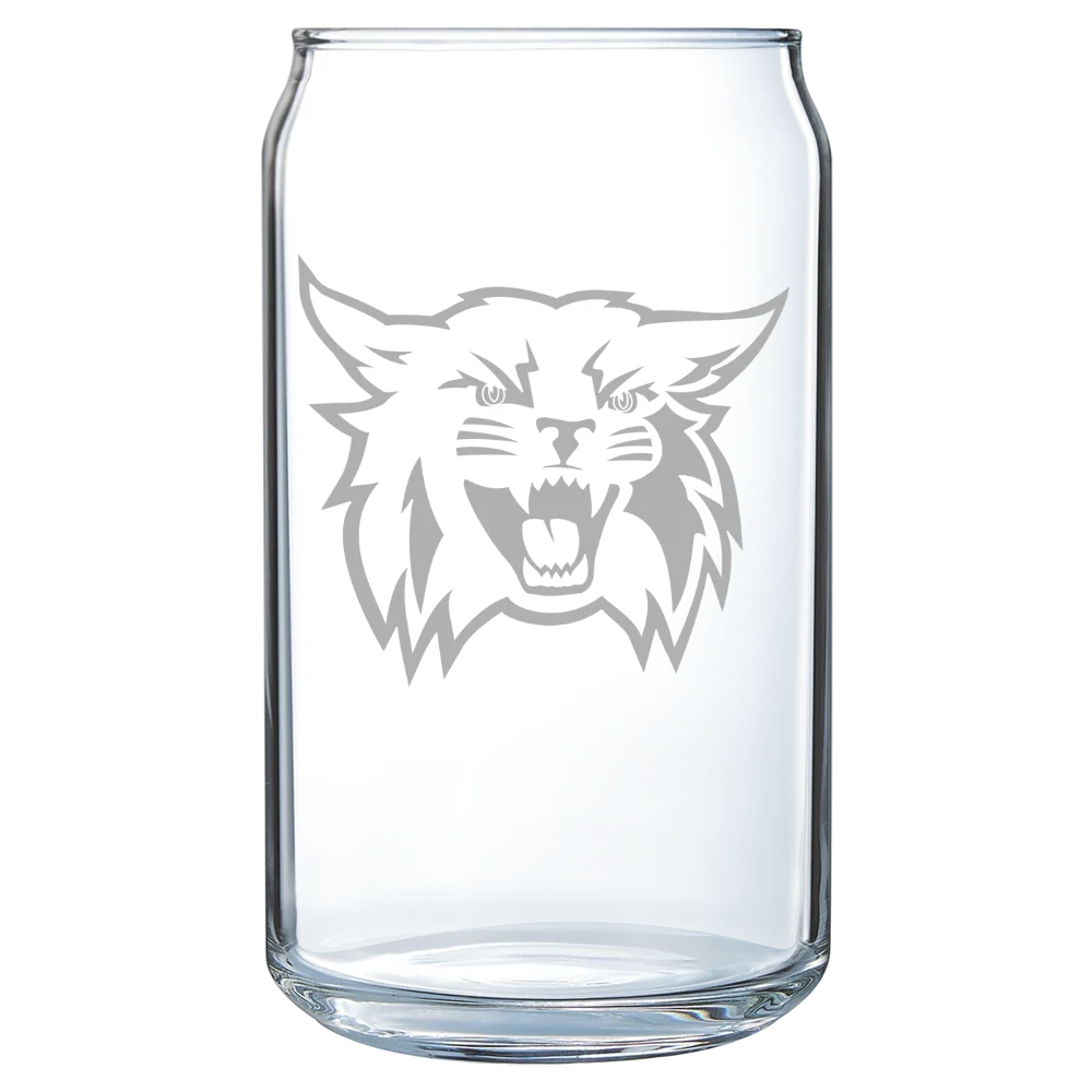 Weber State University Polar Camel 16 oz. Can Glass