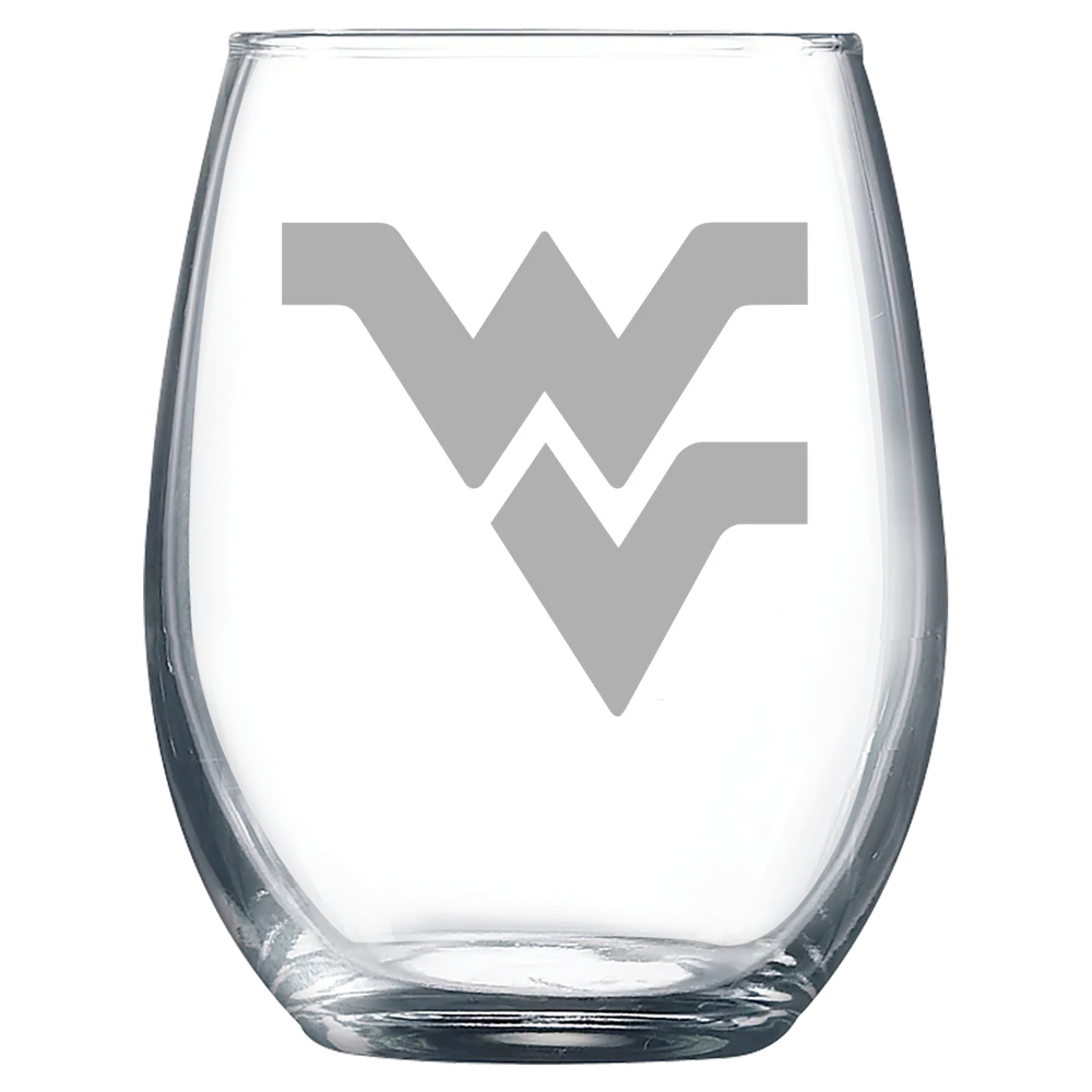 West Virginia University Polar Camel 9 oz. Stemless Wine Glass