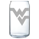 West Virginia University Polar Camel 16 oz. Can Glass