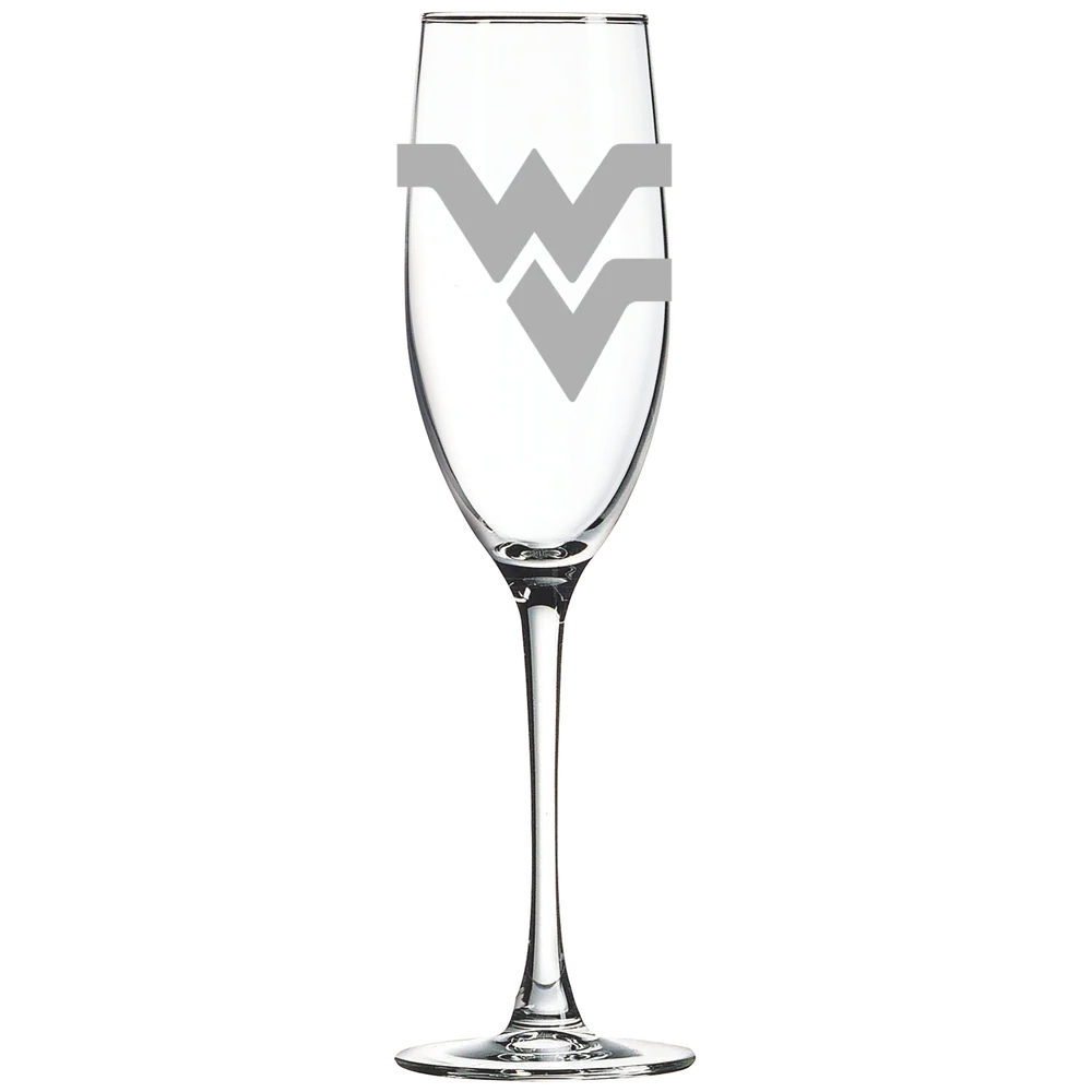 West Virginia University Polar Camel 8 oz. Champagne Flute