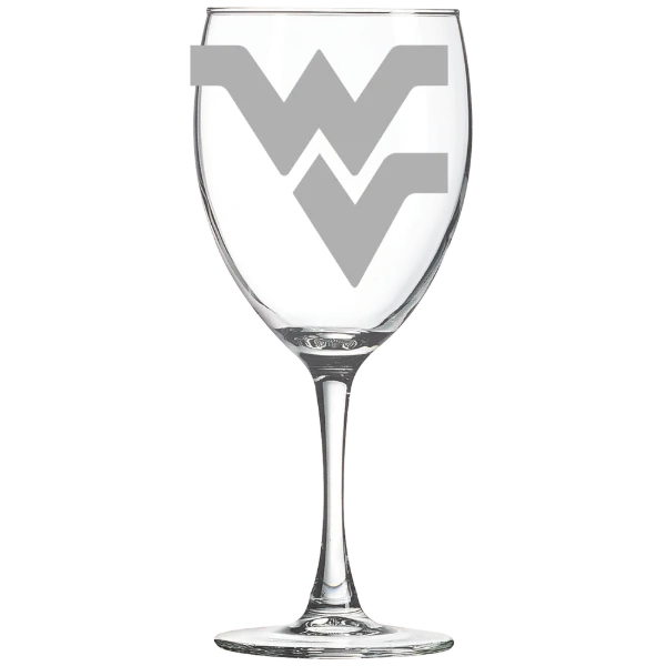 West Virginia University Polar Camel 10 1/2 oz. Wine Glass