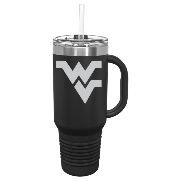 West Virginia University Polar Camel 40 oz. Travel Mug with Snap Lid & Straw