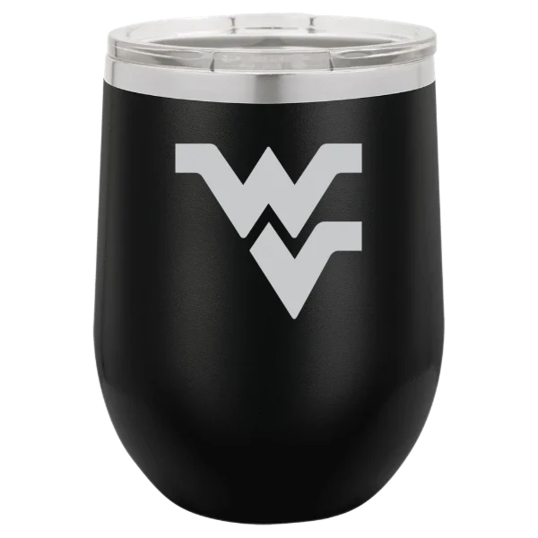 West Virginia University Polar Camel 12 oz. Stemless Wine Tumbler