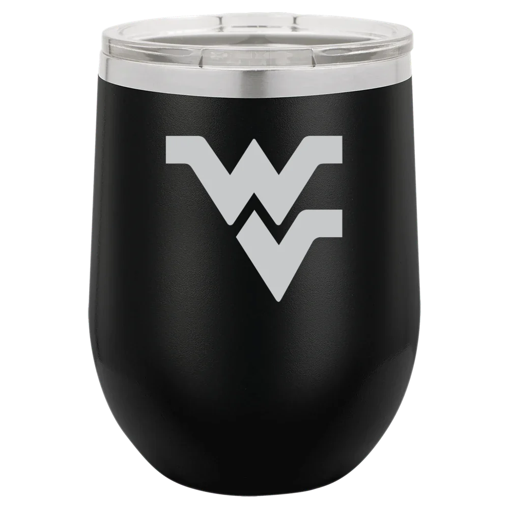 West Virginia University Polar Camel 12 oz. Stemless Wine Tumbler