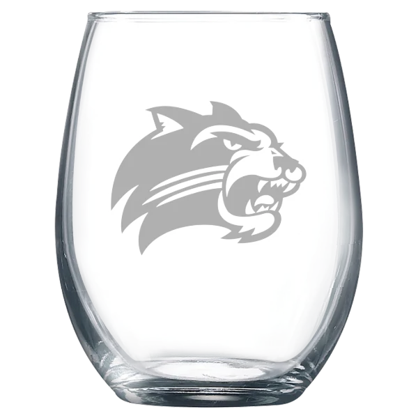 Western Carolina University Polar Camel 9 oz. Stemless Wine Glass