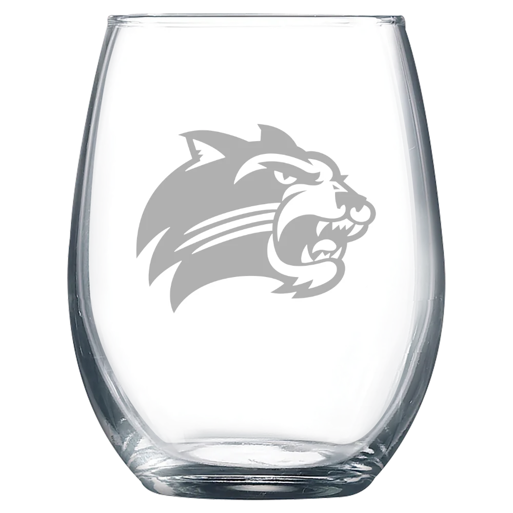 Western Carolina University Polar Camel 9 oz. Stemless Wine Glass
