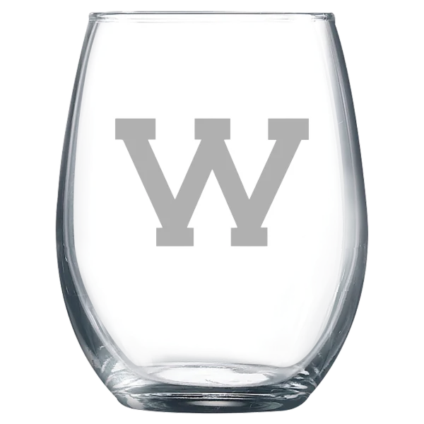 Western Illinois University Polar Camel 9 oz. Stemless Wine Glass