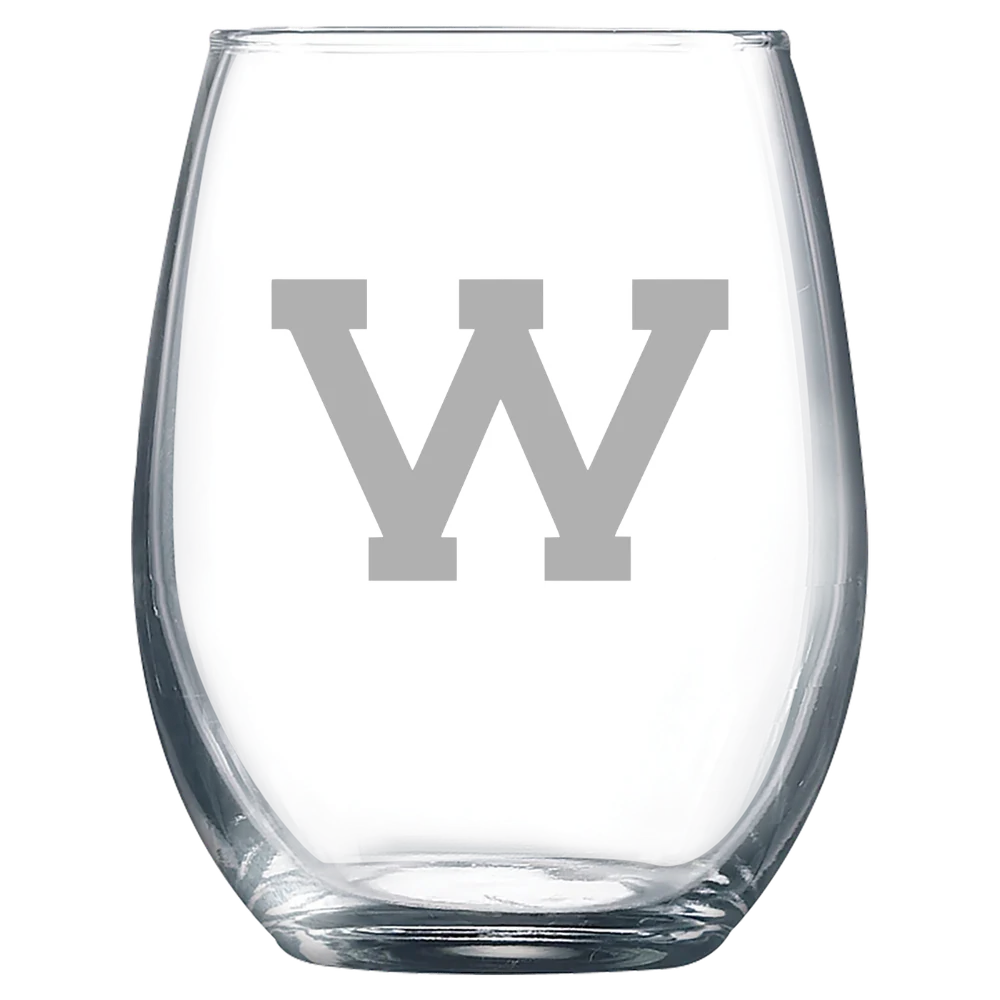 Western Illinois University Polar Camel 9 oz. Stemless Wine Glass