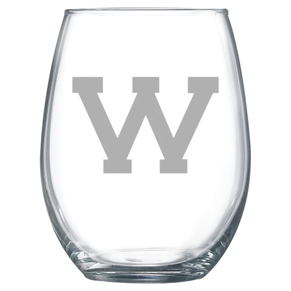 Western Illinois University Polar Camel 15 oz. Stemless Wine Glass