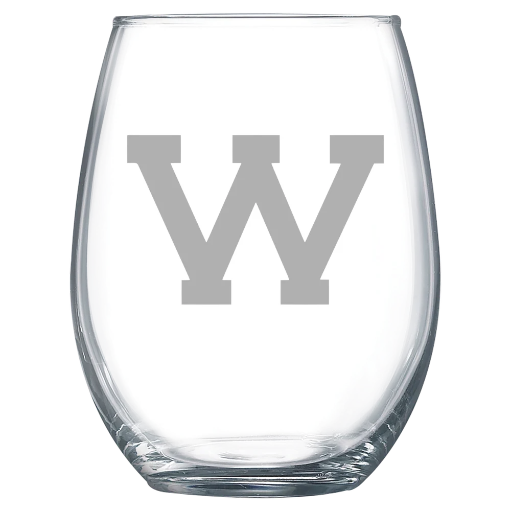 Western Illinois University Polar Camel 15 oz. Stemless Wine Glass
