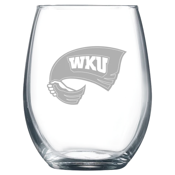 Western Kentucky University Polar Camel 9 oz. Stemless Wine Glass