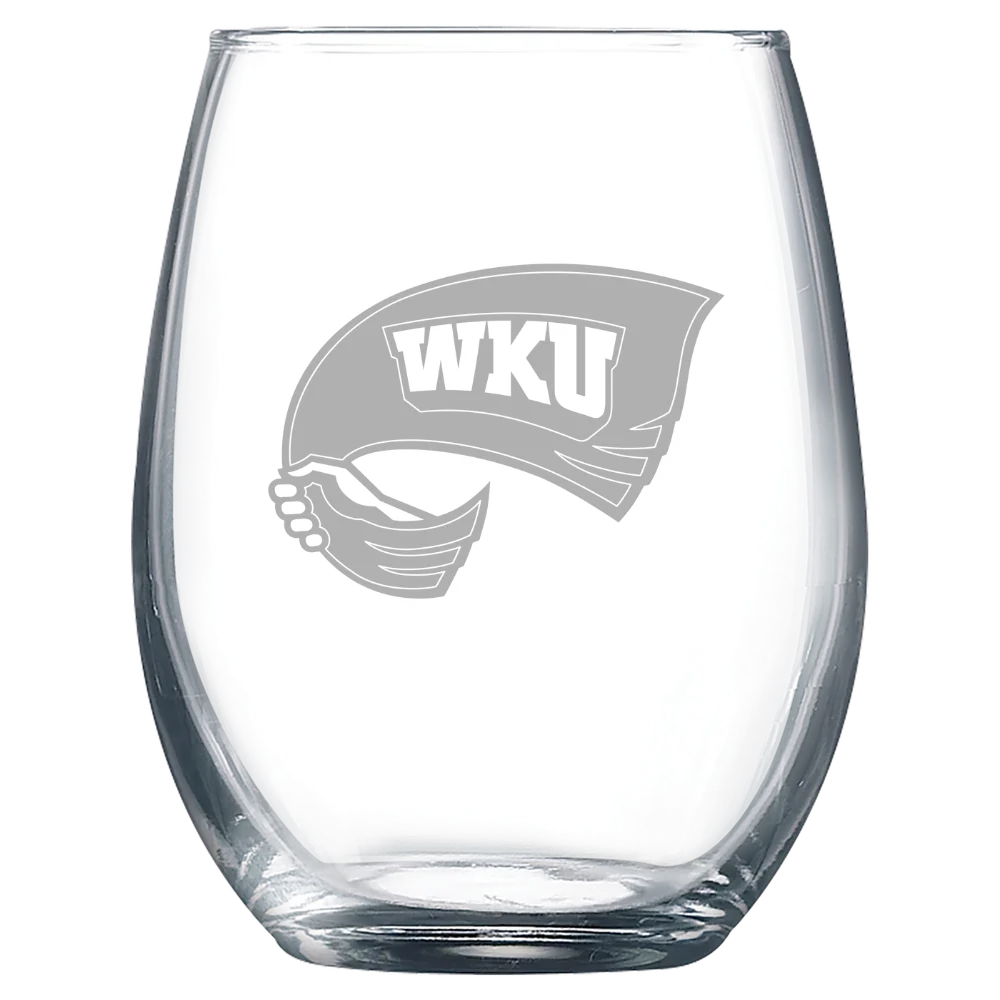 Western Kentucky University Polar Camel 9 oz. Stemless Wine Glass