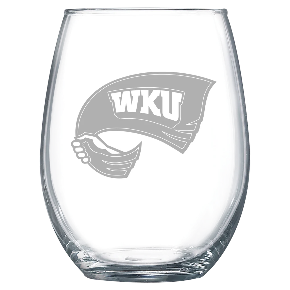 Western Kentucky University Polar Camel 15 oz. Stemless Wine Glass