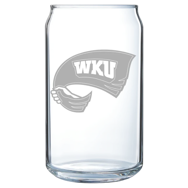 Western Kentucky University Polar Camel 16 oz. Can Glass