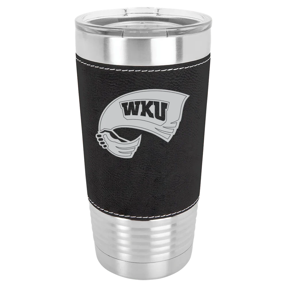 Western Kentucky University Polar Camel 20 oz. Leatherette Grip Tumbler with Standard Lid