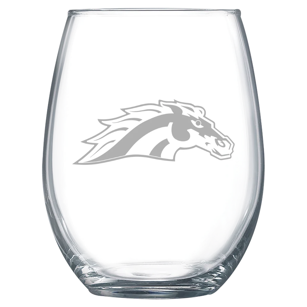 Western Michigan University Polar Camel 15 oz. Stemless Wine Glass