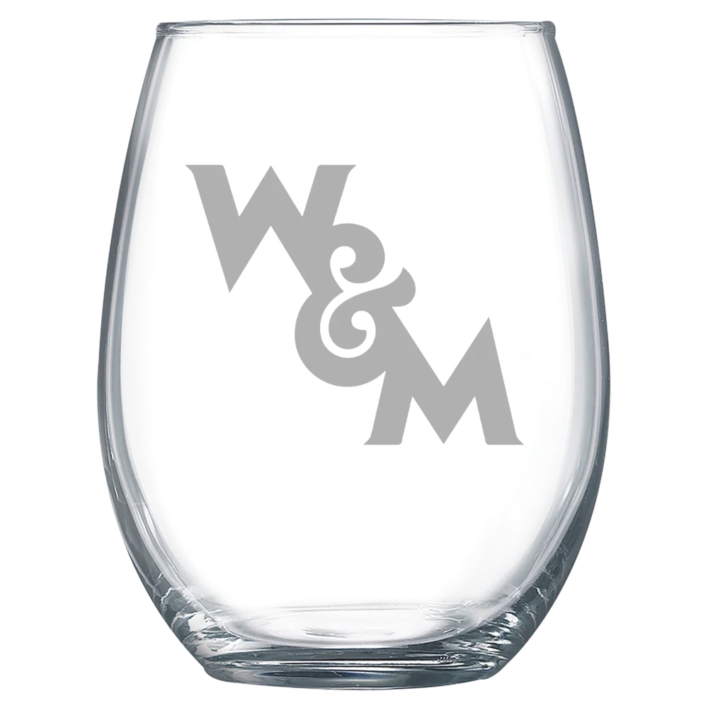 William & Mary Polar Camel 15 oz. Stemless Wine Glass