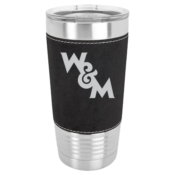 William & Mary Polar Camel 20 oz. Leatherette Grip Tumbler with Standard Lid