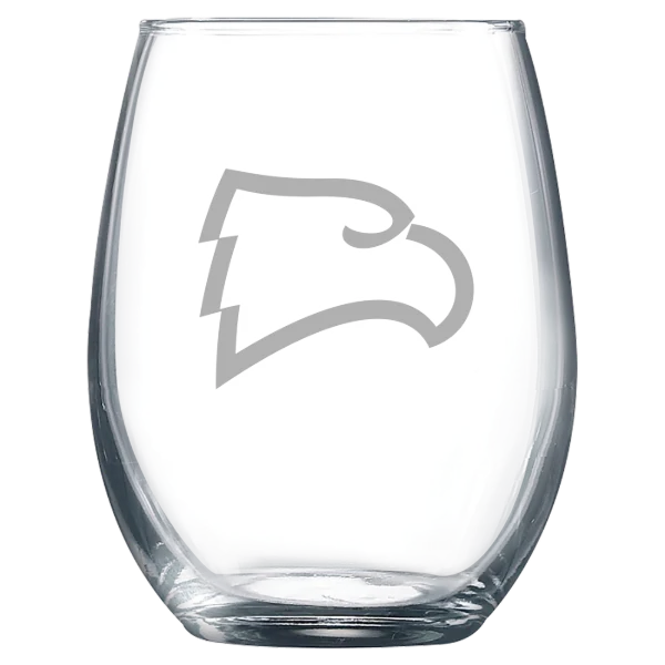Winthrop University Polar Camel 9 oz. Stemless Wine Glass