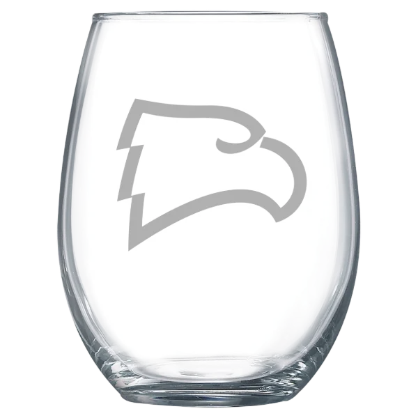 Winthrop University Polar Camel 15 oz. Stemless Wine Glass