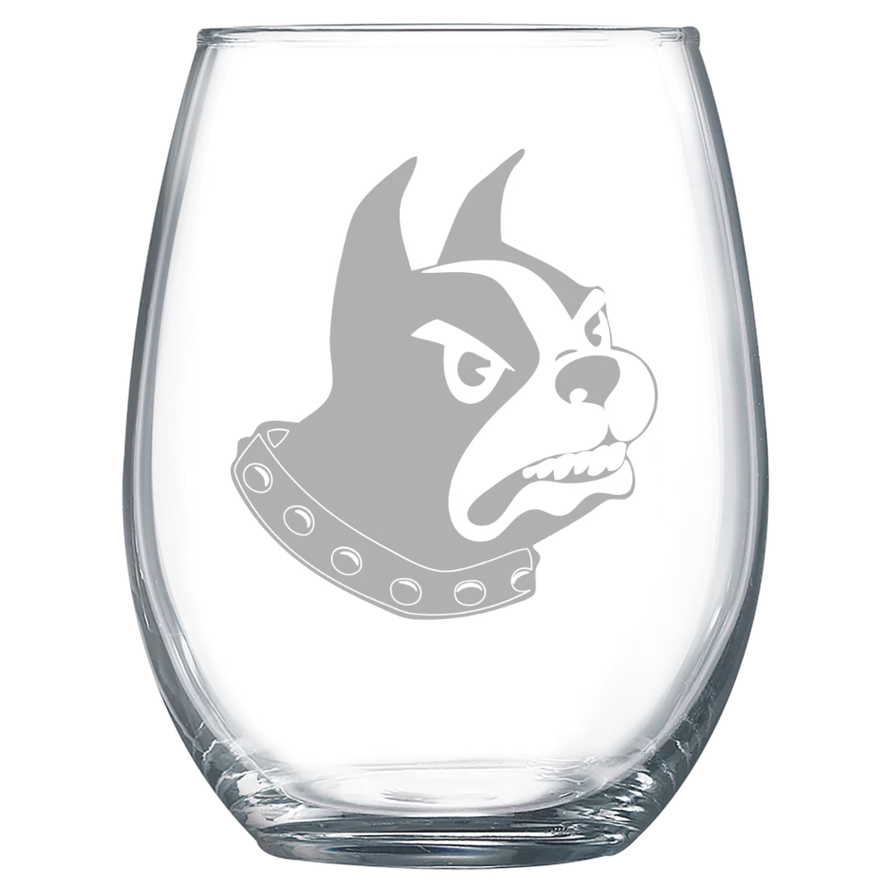 Wofford College Polar Camel 15 oz. Stemless Wine Glass