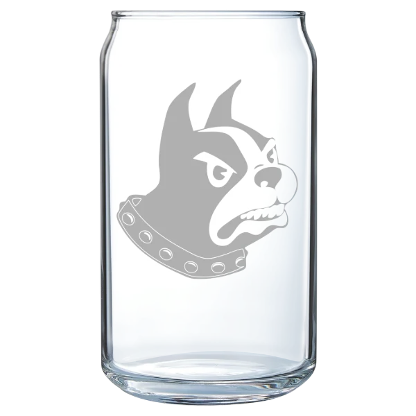 Wofford College Polar Camel 16 oz. Can Glass