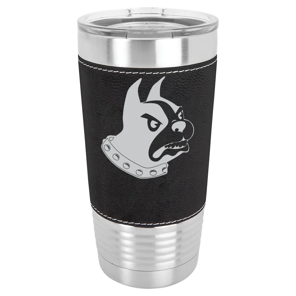 Wofford College Polar Camel 20 oz. Leatherette Grip Tumbler with Standard Lid