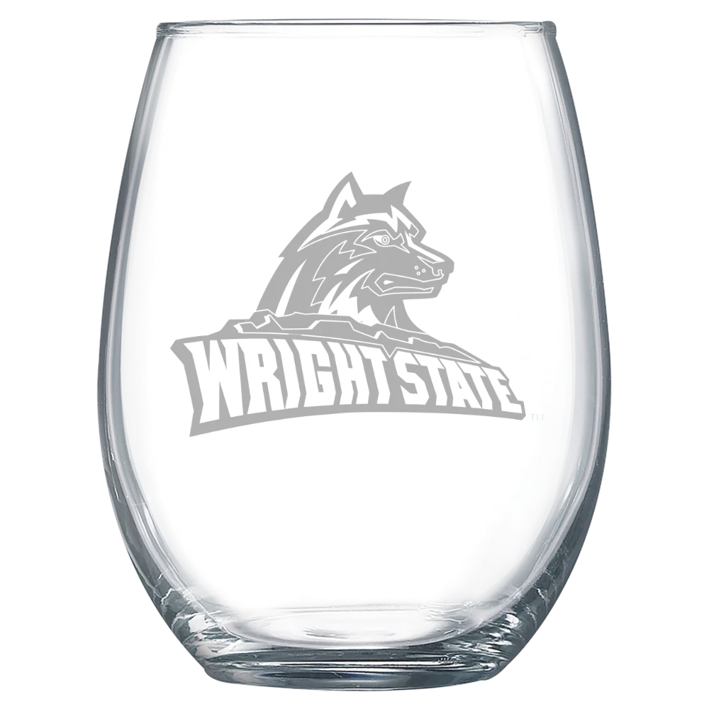 Wright State University Polar Camel 15 oz. Stemless Wine Glass