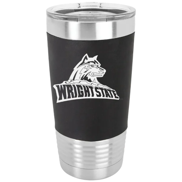Wright State University Polar Camel 20 oz. Silicone Grip Tumbler with Standard Lid