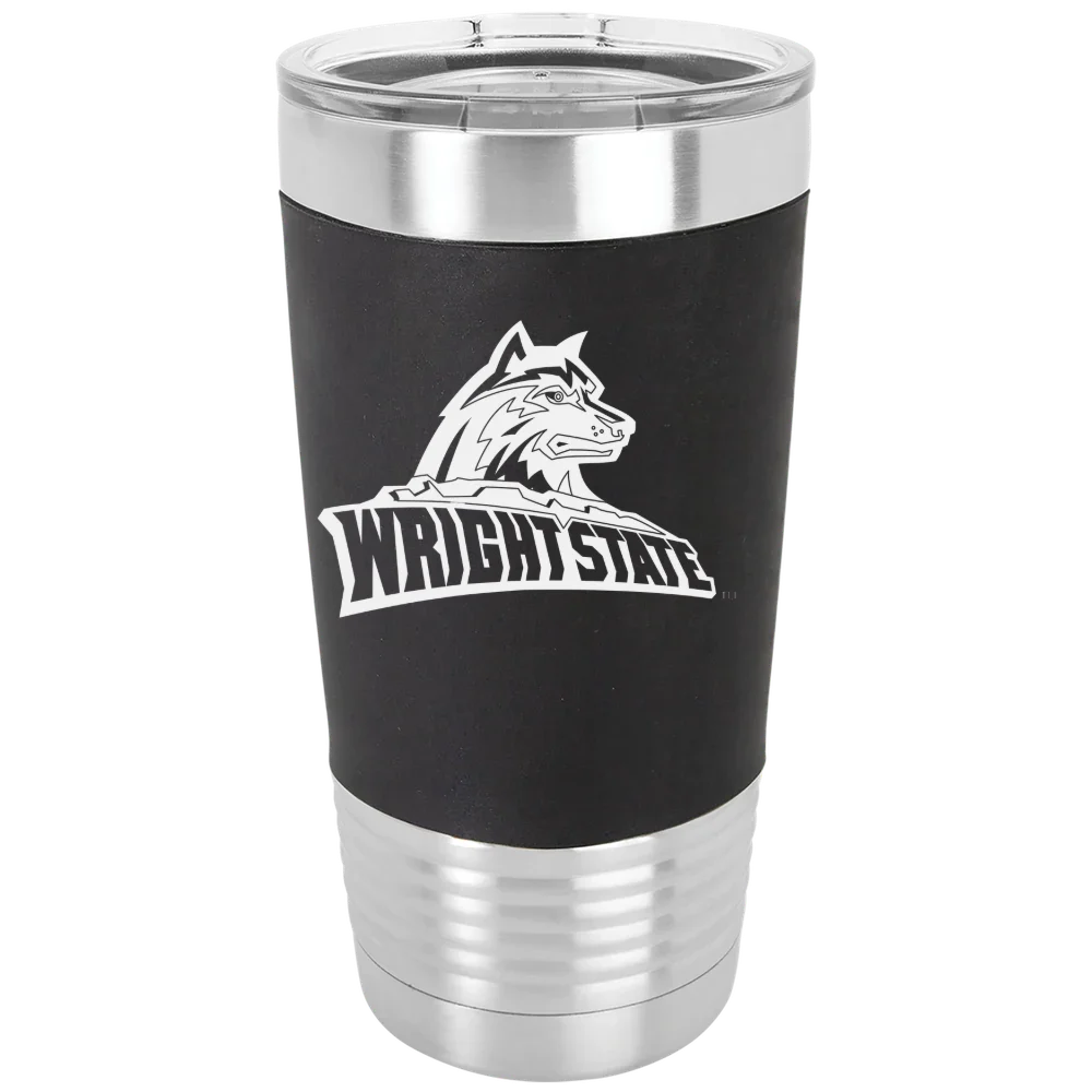 Wright State University Polar Camel 20 oz. Silicone Grip Tumbler with Standard Lid
