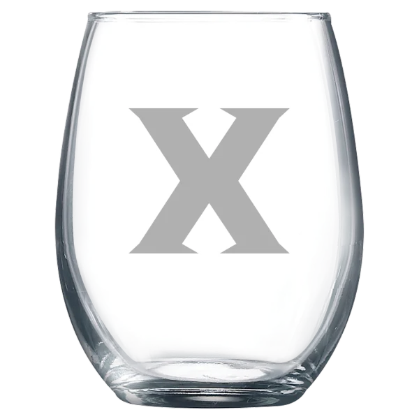 Xavier University Polar Camel 9 oz. Stemless Wine Glass