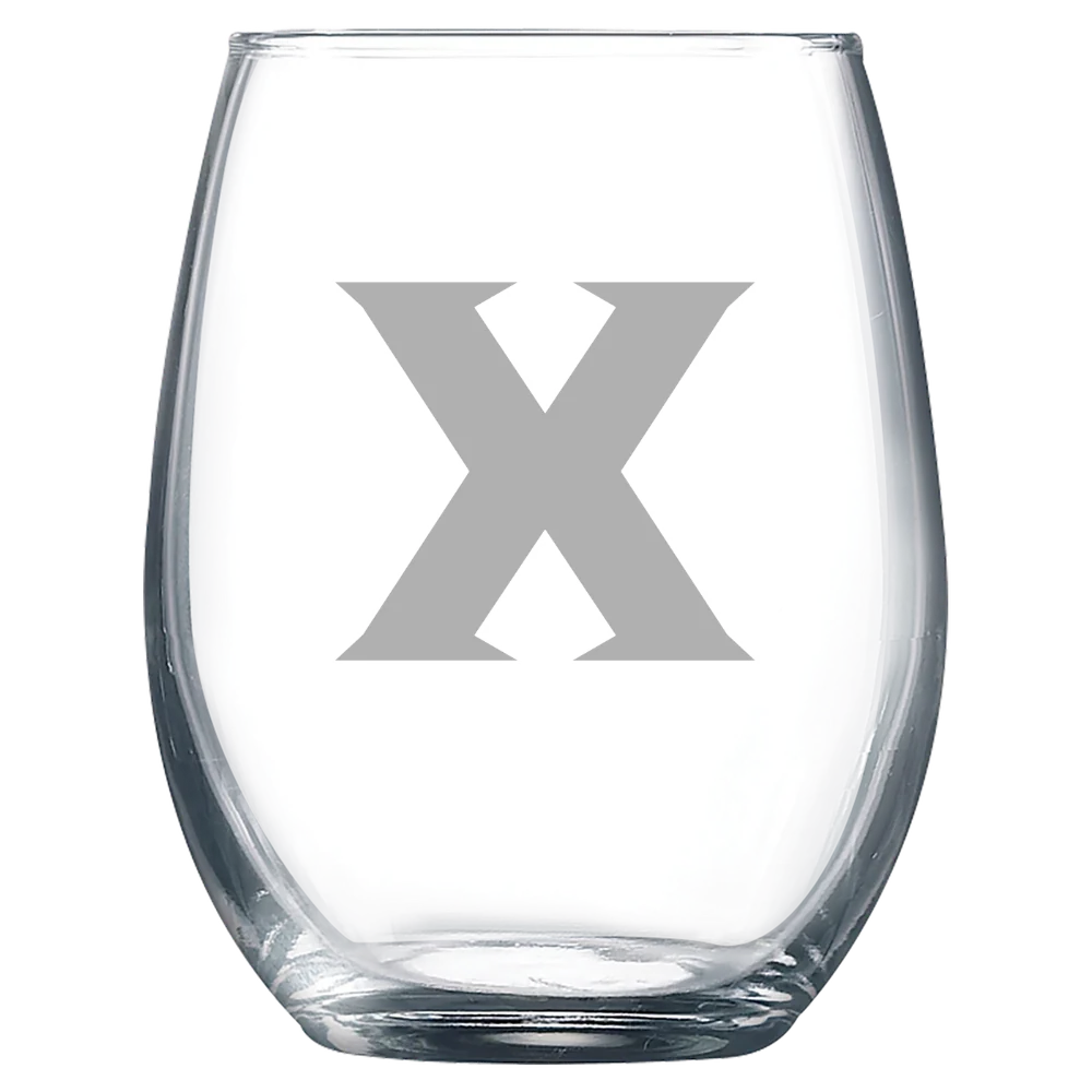 Xavier University Polar Camel 9 oz. Stemless Wine Glass