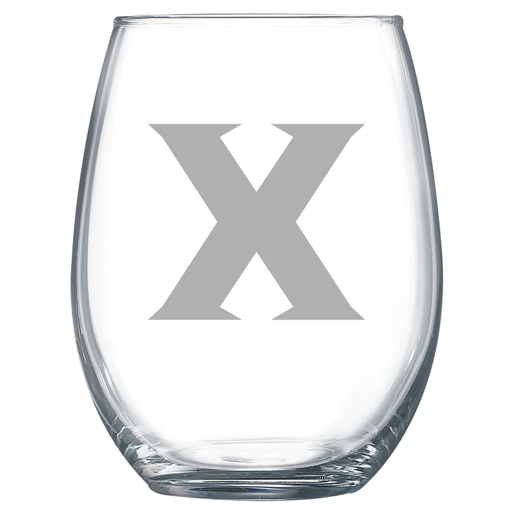 Xavier University Polar Camel 15 oz. Stemless Wine Glass